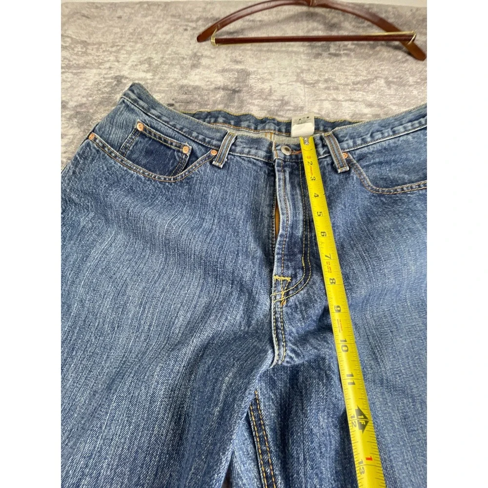 Cinch Mens 38x30 Relaxed Fit Straight Cut Jeans Medium Blue Denim Western Work